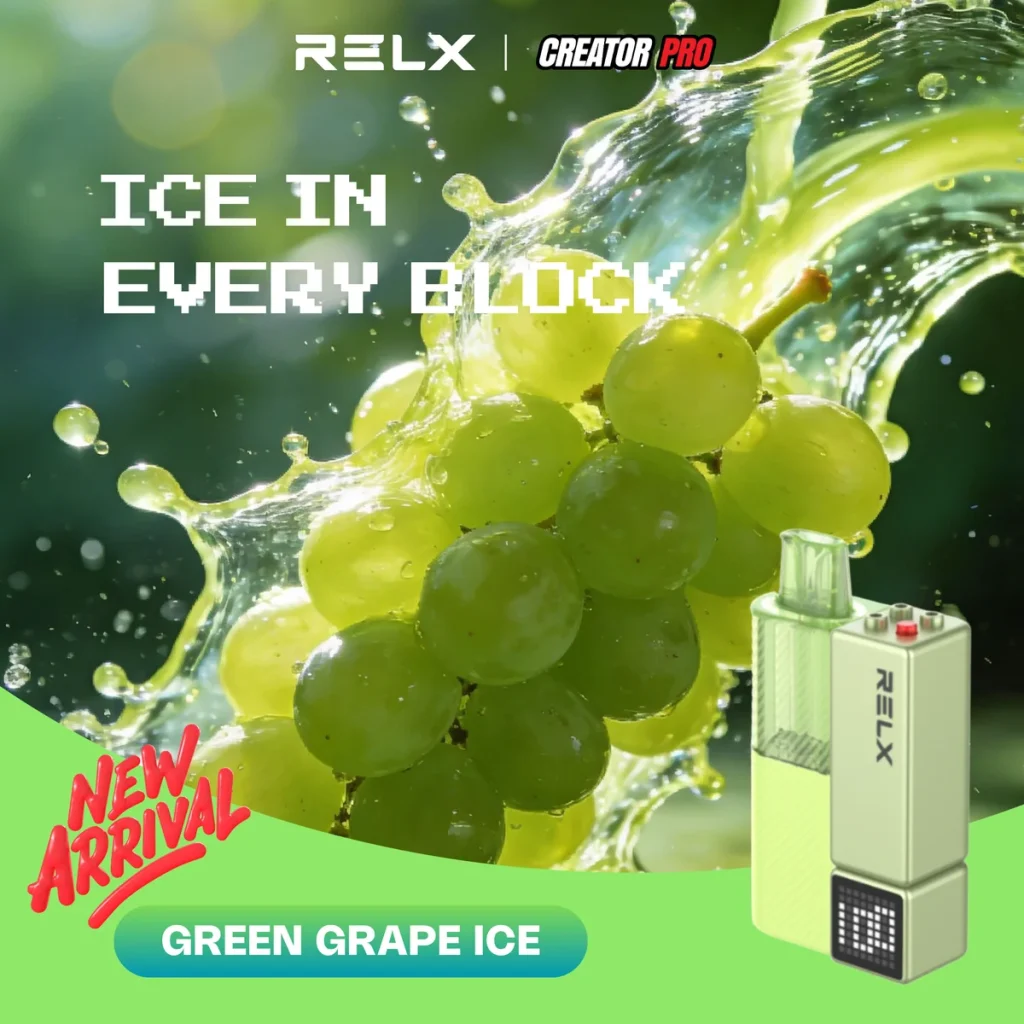 RELX Creator Pro Pod Green Grape Ice