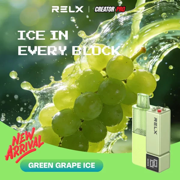 RELX Creator Pro Pod Green Grape Ice